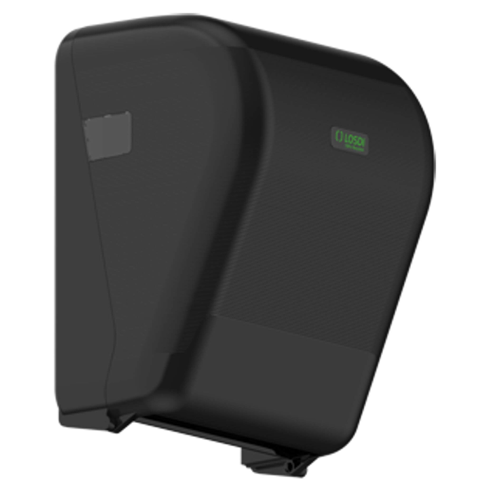 Autocut papieren handdoekdispenser LOSDI ECO-LUXE, mat zwart