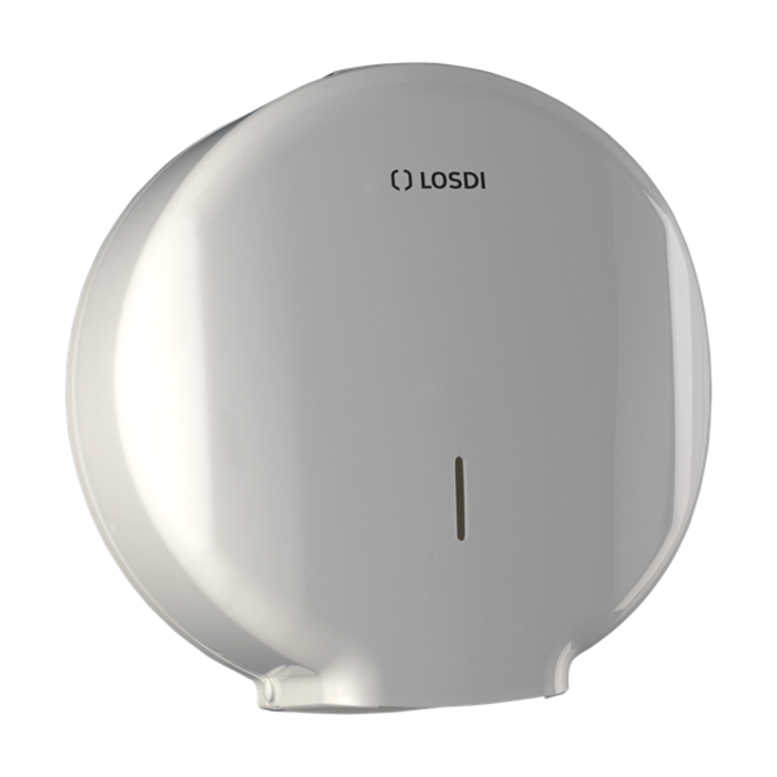 Dispenser til Maxi Jumbo toiletpapir Ø 56 LOSDI Elegance, hvid ABS