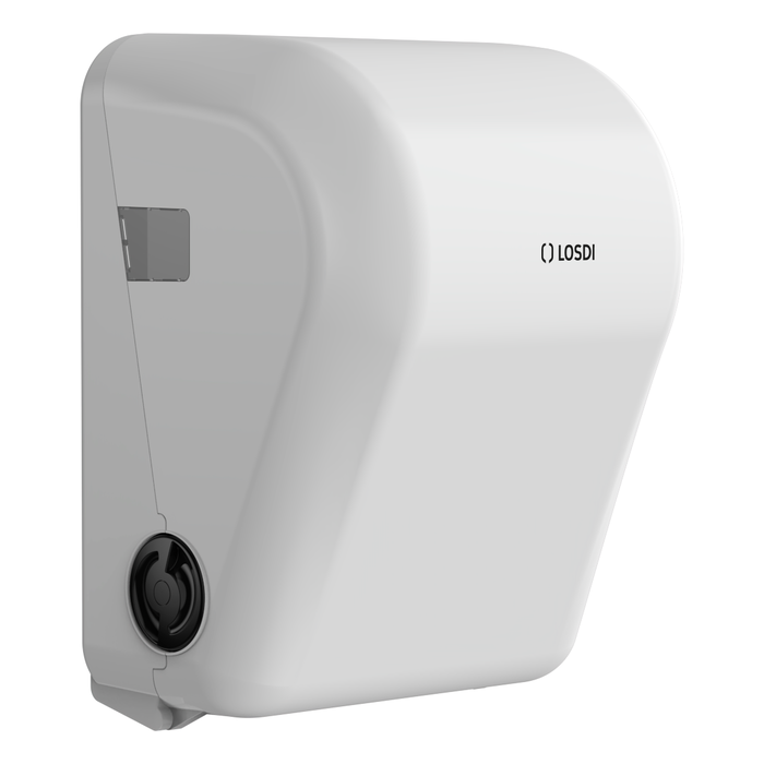 Distributeur d'essuie-mains en papier Autocut LOSDI Elegance, ABS blanc