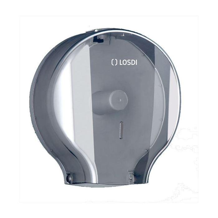 Dispenser til Jumbo toiletpapir Ø 45 LOSDI Elegance, transparent ABS
