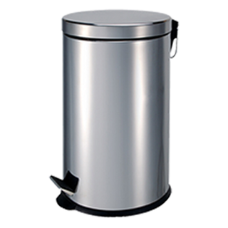 Waste bin 12 L LOSDI, satin stainless steel