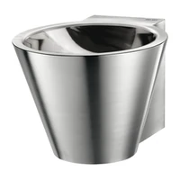 Photo of DELABIE MINI BAILA wall-hung washbasin, without tap hole, dual finish