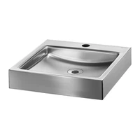 Foto di Lavabo a parete DELABIE UNITO, con foro Ø35, finitura satinata