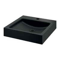 Foto di Lavabo a parete DELABIE UNITO, con foro Ø35, colore nero opaco