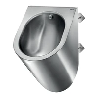 Foto av Vegghengt urinal DELABIE DELTA TC, veggmontering, vandalsikkert