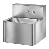 Foto di Lavabo sospeso DELABIE TEK, con rubinetteria elettronica, antivandalo