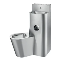 Foto af Modul DELABIE KOMPACT, vask og gulvstående toilet til venstre, varmt/koldt vand, vandalsikret