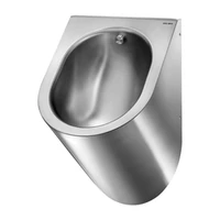Foto av Vegghengt urinal DELABIE DELTA HD, innfelt tilførsel og avløp, vandalsikkert