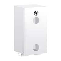 Image de Distributeur de papier toilette, pour deux rouleaux, couleur blanche