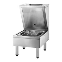 Photo of DELABIE floor-standing module, washbasin and slop sink