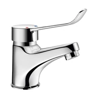 Foto di Miscelatore meccanico da piano DELABIE per lavabo, senza tirante e piletta, maniglia HIGIENA