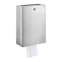 Image de Distributeur et poubelle pour sacs hygiéniques DELABIE, finition satinée