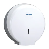 Image de Distributeur de papier toilette rouleau 400 m DELABIE, ABS blanc