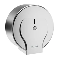 Image de Distributeur de papier toilette rouleau 400 m DELABIE, inox satiné