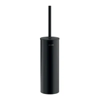 Foto de Escobillero de WC mural DELABIE con tapa, acero inoxidable epoxy negro mate