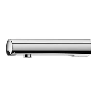 Photo of DELABIE TEMPOMATIC 4 wall-mounted electronic tap, M1/2", integrated 6V CR123 battery power, concealed connection, spout length 190mm