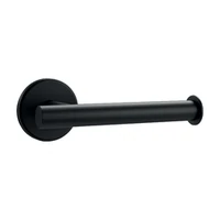 Image de Porte-rouleau mural simple DELABIE, inox époxy noir mat