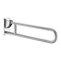 Foto af Vipbart buet støttegreb DELABIE for handicappede, Ø32, længde 850 mm, satin rustfri stål