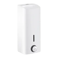Foto di Distributore di sapone liquido a parete 1 L, DELABIE, inox epossidico bianco