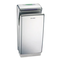 Foto de Secador de mãos de inserção DELABIE SPEEDJET, sopro potente, com filtros e reservatório, acabamento cinzento metalizado