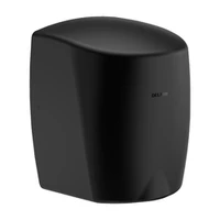 Foto de Secador de mãos DELABIE HIGHFLOW automático, com sopro potente, inox epóxi preto mate