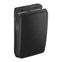 Foto de Secador de mãos de inserção DELABIE SPEEDJET 2 com filtro HEPA, sopro potente, com reservatório, ABS preto mate