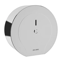 Image de Distributeur de papier toilette DELABIE pour rouleau 400 m, inox brillant