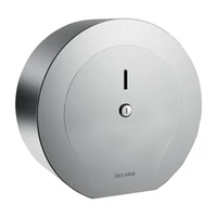 Image de Distributeur de papier toilette DELABIE pour rouleau 400 m, inox satiné