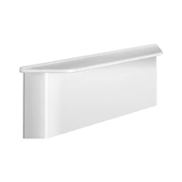 Photo of DELABIE Be-Line® wall shelf, conceals fixings after shower seat removal, with mounting plate, matte white
