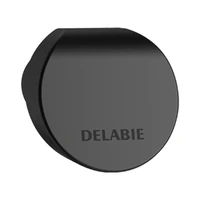 Photo of DELABIE Be-Line® wall-mounted coat/towel hook, matte black epoxy aluminium