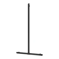 Foto af T-formet brusestøttegreb DELABIE Be-Line®, for handicappede, højde 1130 mm, matsort epoxy aluminium