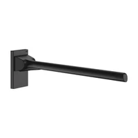 Foto af Vipbart støttegreb DELABIE Be-Line®, for handicappede, Ø42, længde 650 mm, matsort epoxy aluminium