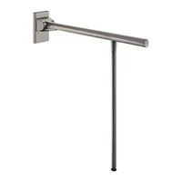 Foto af Vipbart støttegreb med støtteben DELABIE Be-Line®, for handicappede, Ø42, længde 650 mm, antracit metallisk epoxy aluminium