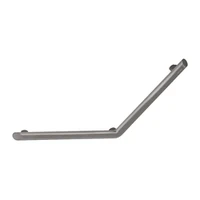 Foto av Vinklat stödhandtag 135° DELABIE Be-Line®, för personer med funktionsnedsättning, Ø35, 400 × 400 mm, antracitmetallic epoxylackerad aluminium