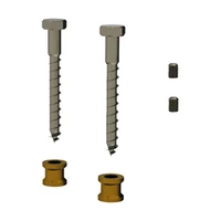 Foto av Set om 2 st fästelement för stödhandtag för personer med funktionsnedsättning DELABIE Be-Line®
