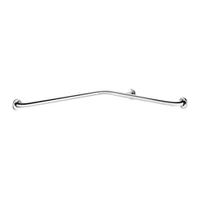 Foto af Hjørne brusestøttegreb DELABIE, for handicappede, Ø32, 750 × 750 mm, blank rustfri stål