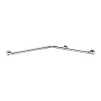 Foto af Hjørne brusestøttegreb DELABIE, for handicappede, Ø32, 750 × 750 mm, satin rustfri stål