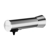 Foto di Distributore elettronico di sapone liquido o schiuma a muro DELABIE BINOPTIC TC, alimentazione di rete 230/6 V con trasformatore, inox satinato