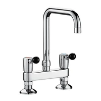 Foto av Stående to-hulls batteri DELABIE, 60 L/min, svingbar tut i høyde 220 mm og lengde 200 mm