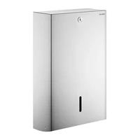 Image de Distributeur d'essuie-mains pliés 750 feuilles DELABIE, inox brillant
