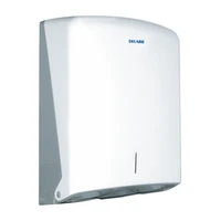 Image de Distributeur d'essuie-mains DELABIE, capacité 500 feuilles, ABS blanc