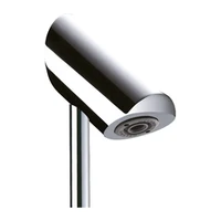 Photo of DELABIE TONIC JET surface-mounted shower head, set with F3/4" column and collar