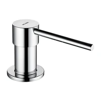 Foto di Distributore di sapone da piano DELABIE con bocca dritta, senza serbatoio, inox lucido