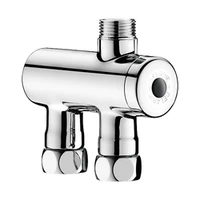 Zdjęcie Mieszacz termostatyczny DELABIE PREMIX NANO, przyłącza W3/8″, wyjście Z3/8″, chromowany korpus