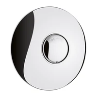 Foto av Tidsstyrd ventil för direktspolning av WC DELABIE TEMPOFLUX 2, inbyggd, linjärt inlopp Z3/4″, med täckbricka Ø195, enkelknapp 6 L