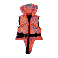 Foto av Redningsvest LALIZAS 100N, for barn 15 - 30 kg, fluoriserende oransje med sjømotiv