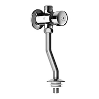 Foto di Set di scarico temporizzato esterno DELABIE TEMPOSTOP per orinatoi, alimentazione dritta in linea 1/2″, tempo di erogazione 3 s, con rosetta, con tubo di alimentazione modello n. 752000
