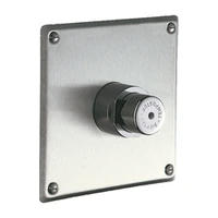 Foto di Valvola di scarico temporizzata da incasso per orinatoi DELABIE TEMPOSTOP, F1/2″, tempo di erogazione 7 s, con placca 160 × 160 mm