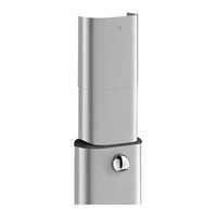 Photo of Telescopic extension housing for DELABIE shower panel, brushed stainless steel