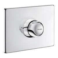 Photo of DELABIE TEMPOMIX concealed time flow shower mixer, with M1/2" stopcocks, 30 sec flow, with 160 x 220mm control plate, with knob-pushbutton